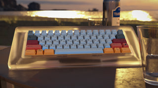 Load image into Gallery viewer, ePBT Kavala keycaps rendered on the Piggy60 mechanical keyboard.
