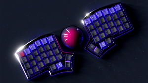 Iris keyboard with GMK Avanguardia keycap set Base Kit