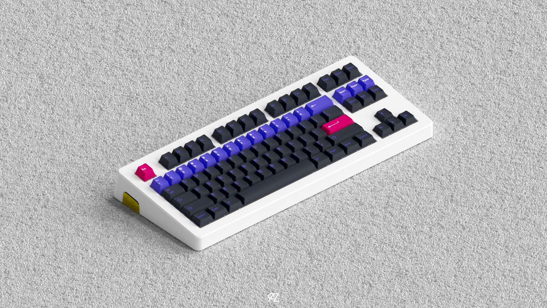 Rama U80 keyboard with GMK Avanguardia keycap set Base Kit