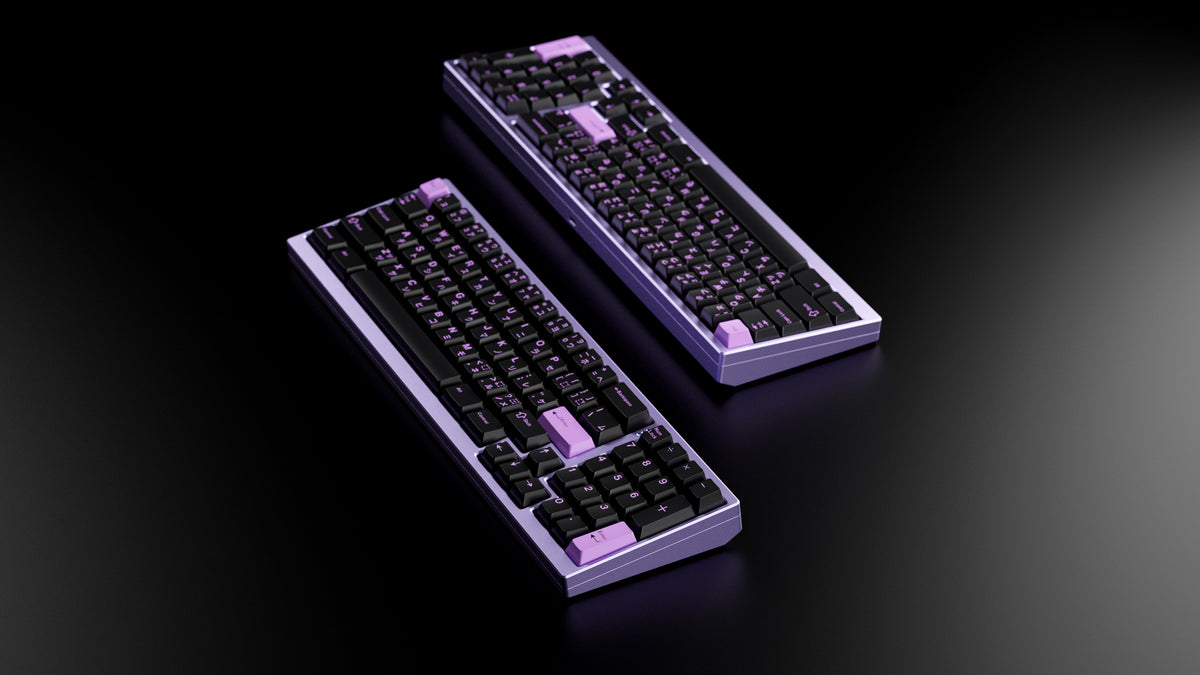 GMK LoB / Lilac on Black Keycaps - Vala Supply