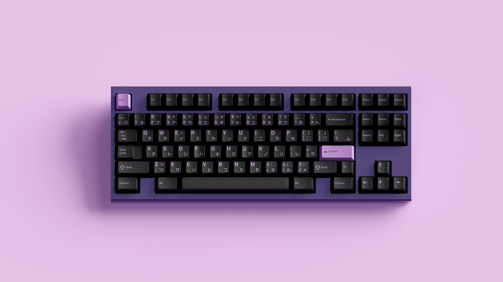 GMK LoB / Lilac on Black Keycaps - Vala Supply