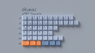 Load image into Gallery viewer, ePBT Kavala keycaps designed to fit MX switches on a mechanical keyboard.
